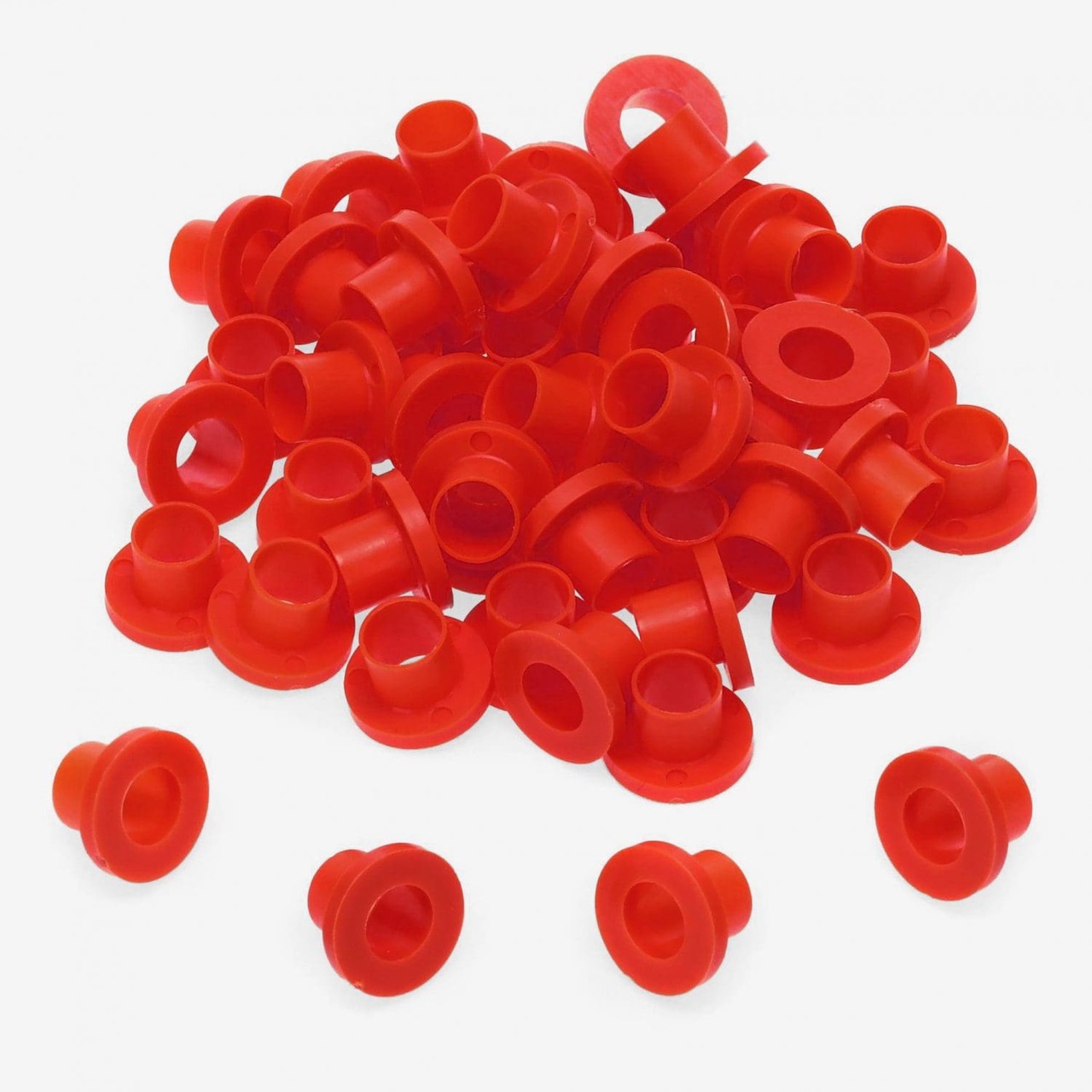 Danmar 50-Pack Nylon Tension Rod Washers - Red
