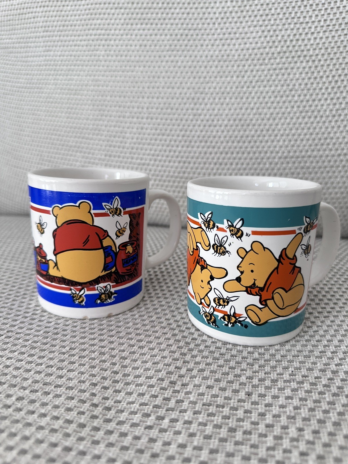 Vintage Winnie The Pooh Disney Mugs x2 Kilncraft & Staffordshire Tableware