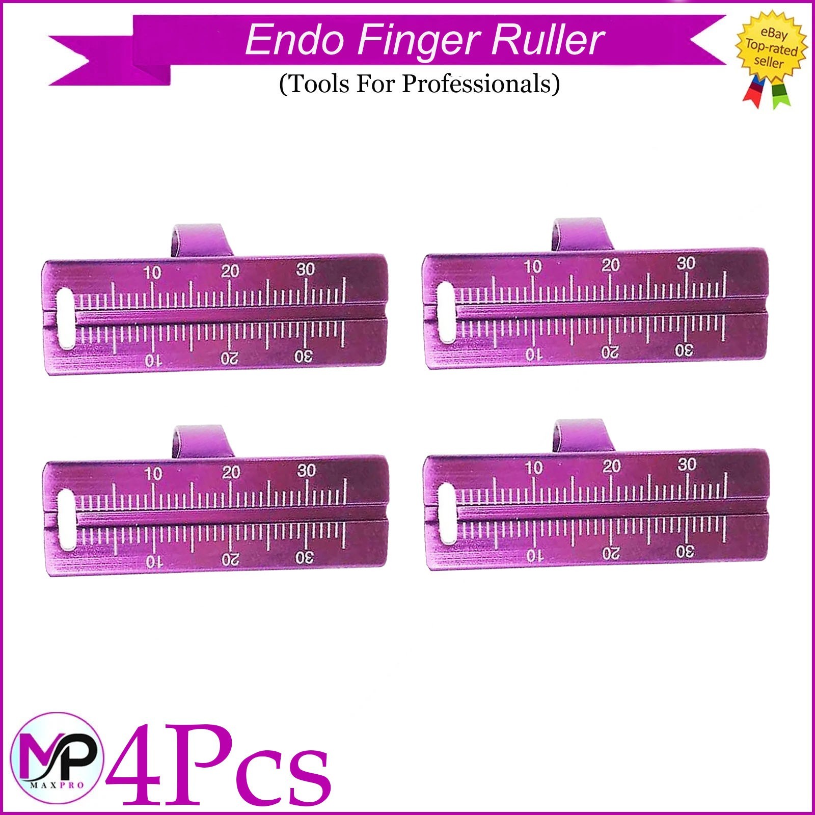Dental Finger Ruler Purple Scale Endodontic Working Length Gauge