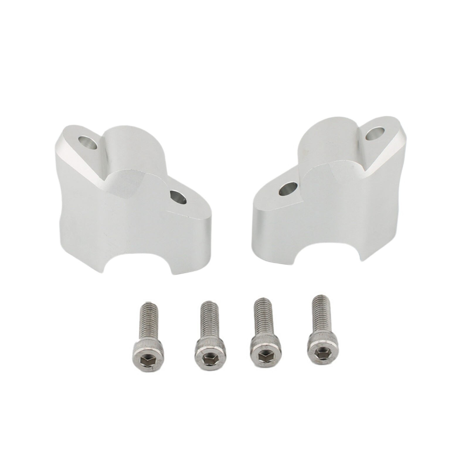 For Ducati Multistrada V4 Motorcycle Handlebar Riser Heightening Clamp Silver