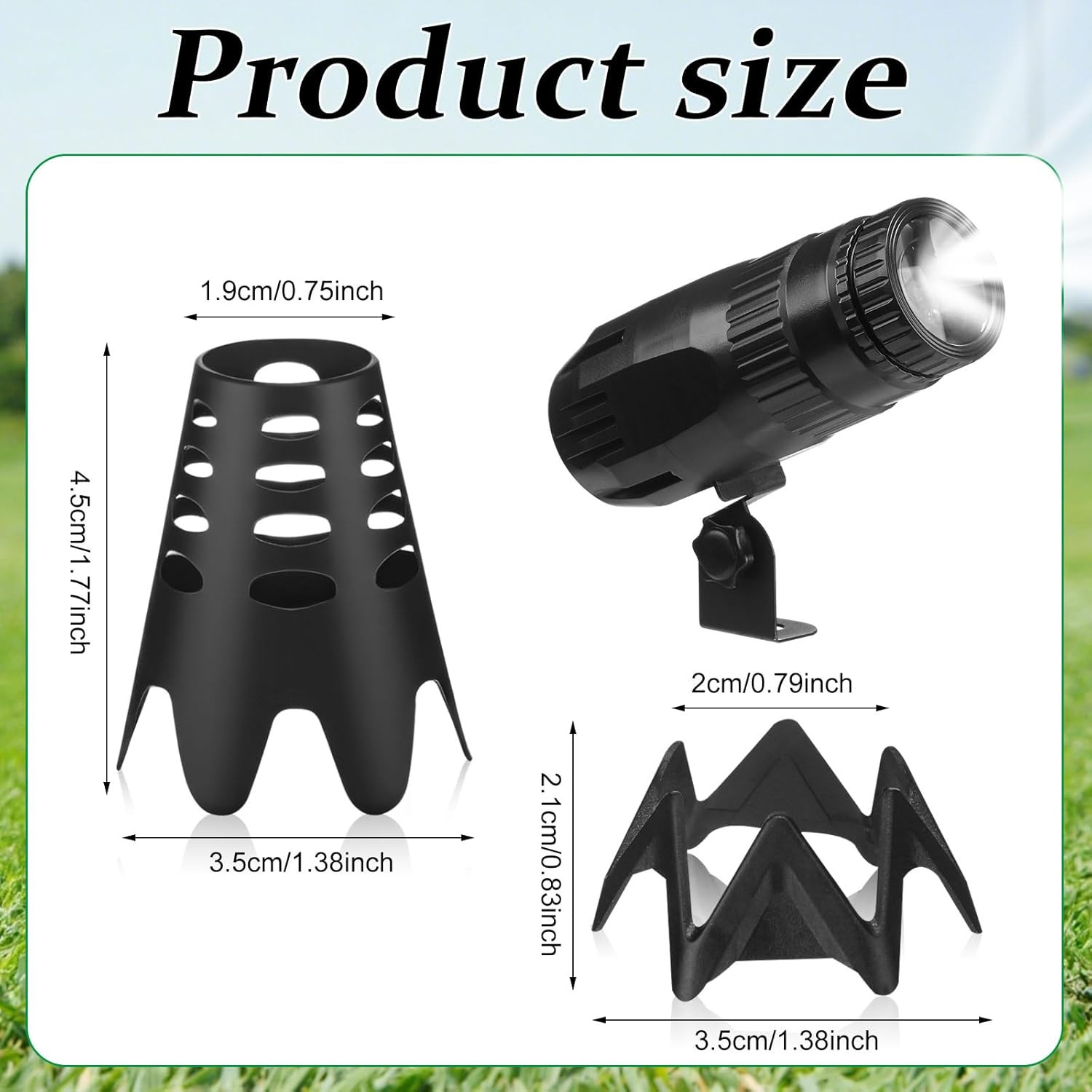 Golf Simulator Spotlight Remote Control Indoor Hitting Mat Light + 20 Golf Tees