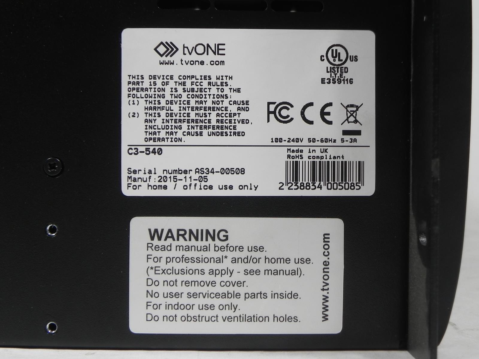 TVOne Coriomaster C3-540 Videowall Processor