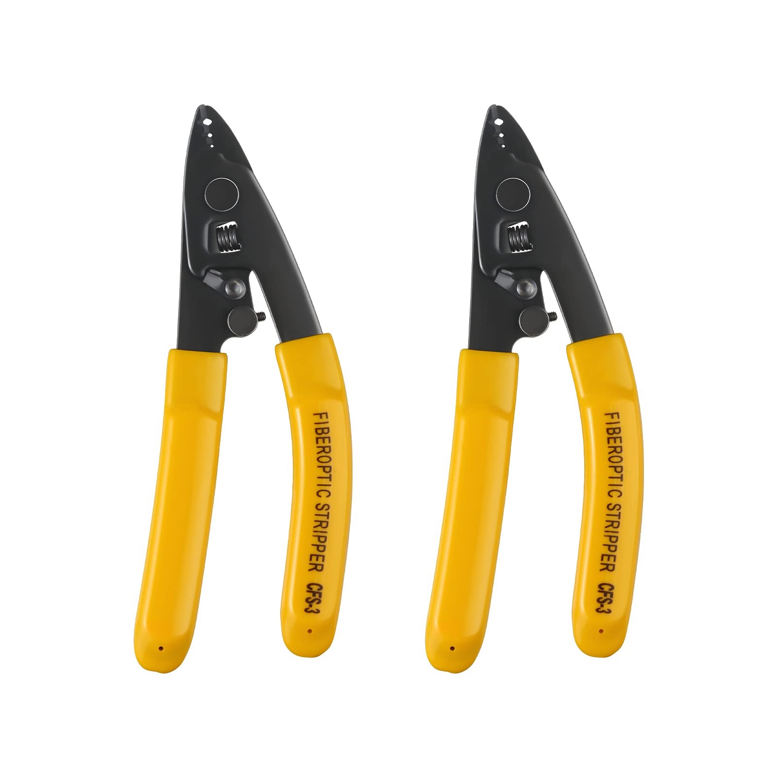 2 Pcs CFS-3 Fiber Optic Stripper 3 Port Hole Fiber Optic Stripping Tools with...