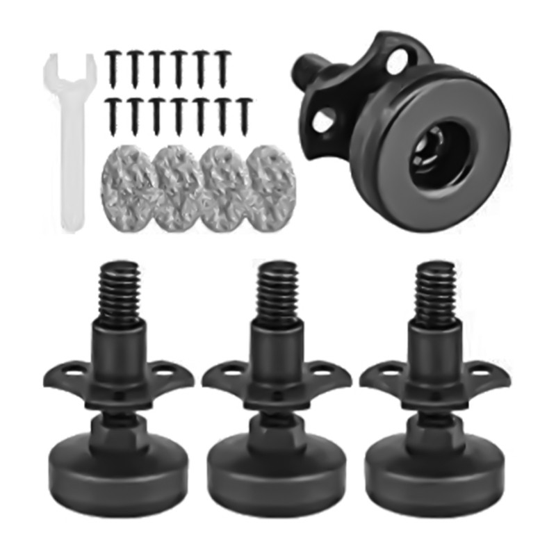 Practical Solid Base Workbenches Leveling Feet 3/8Inch Thread 4Pieces Pack
