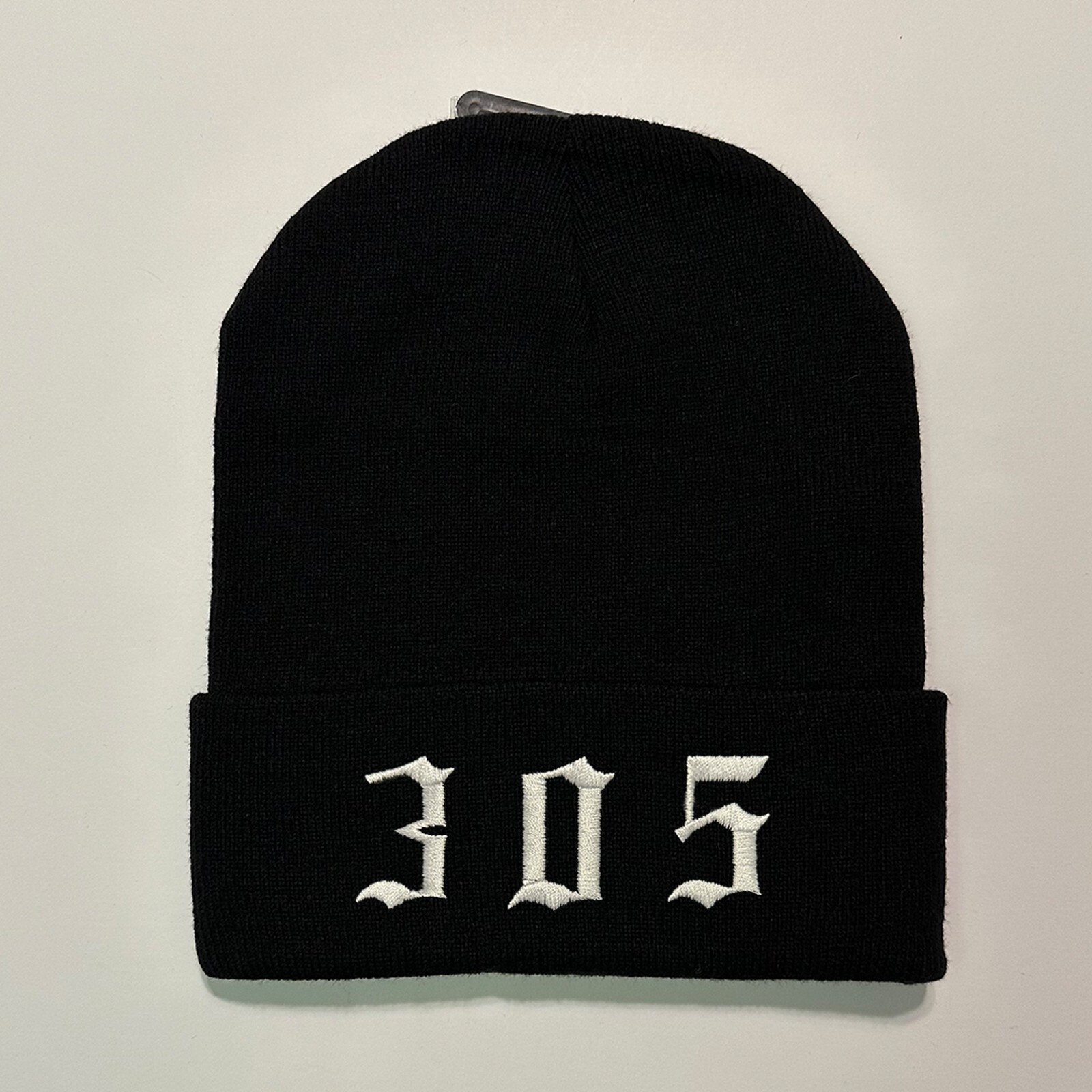 Beanie Embroidered Custom Your Text old English - Stitched your text - gift