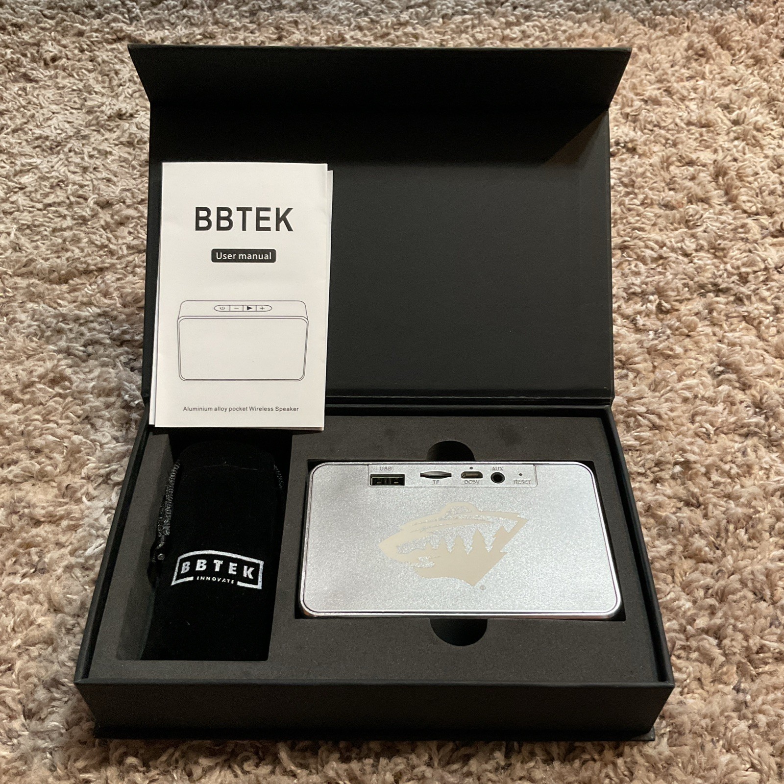 Minnesota Wild BBTEK Bluetooth Wireless Speaker