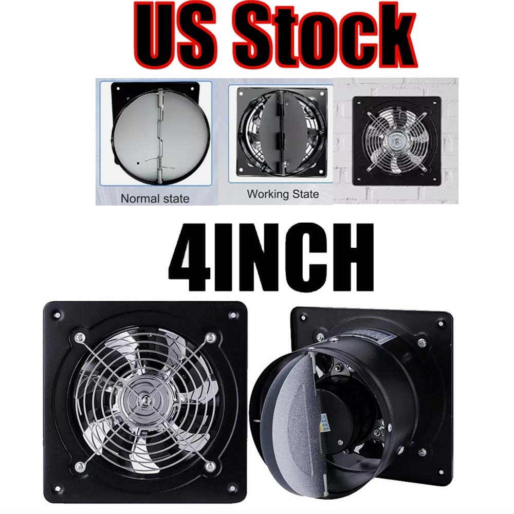 4" 4In Duct Booster Inline Blower Fan Blower Exhaust Ducting Cooling Vent NEW