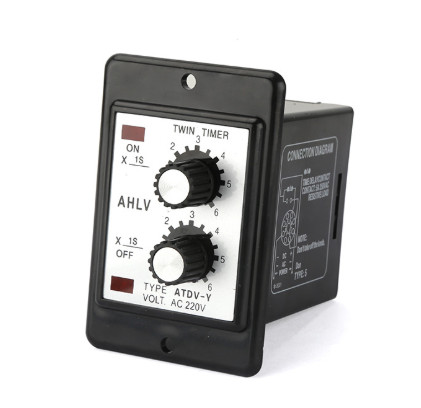 for For Time For relay ATDV-Y 220V AC Dual Cycle Delay Controller ABS Material