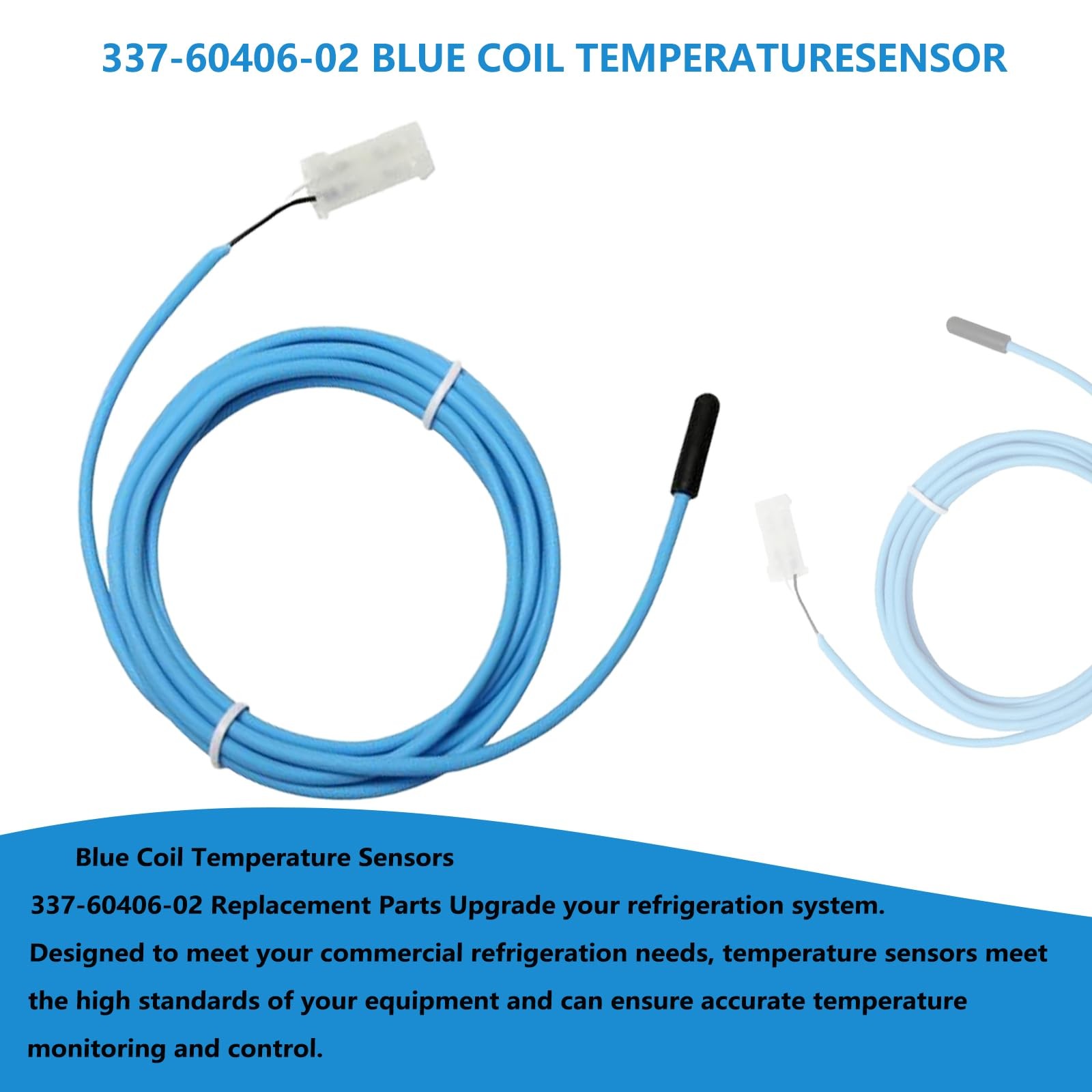 Coil Probe Temperature Sensor 74 inch Blue Cable Replacement 337-60406-02
