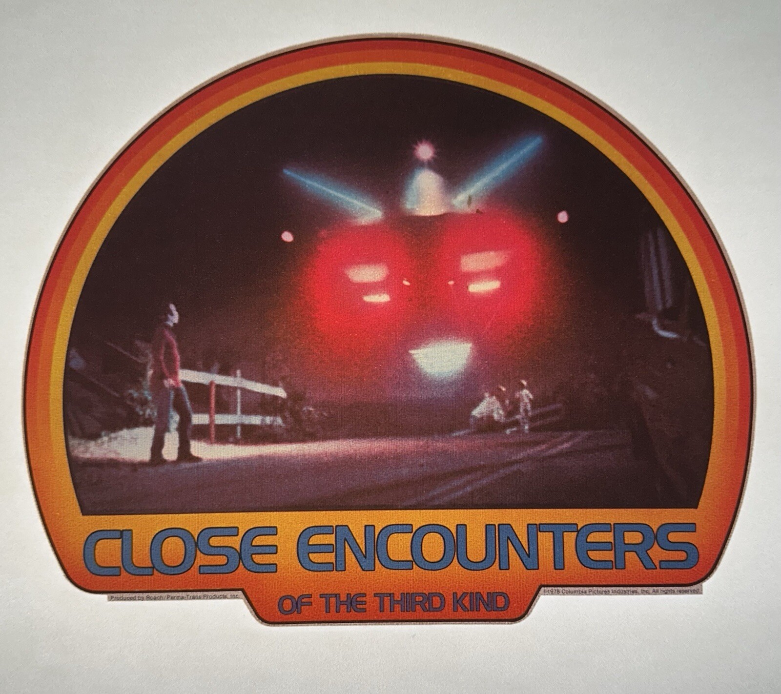 Vintage 1977 Close Encounters Of Third Kind Iron-On Heat Transfer T-Shirt  Retro