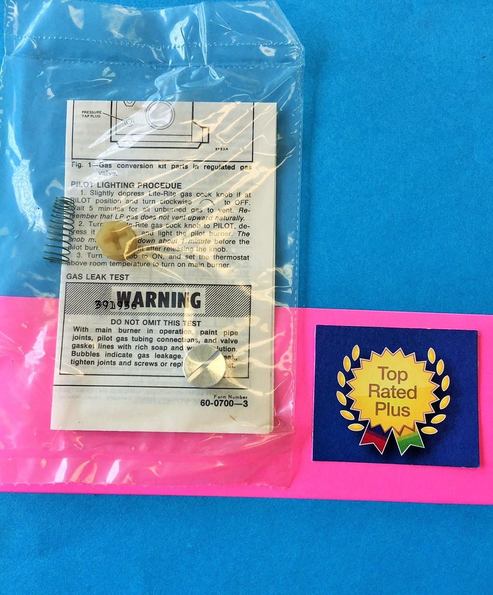 FRYMASTER 8071849 PITCO 60126501 ANETS 8905-64 Natural Gas Valve Conversion Kit