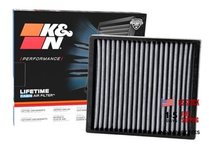 LIFETIME Cabin Air Filter: Premium, Washable, Clean Air for 7.7" x 8.5" x 1"