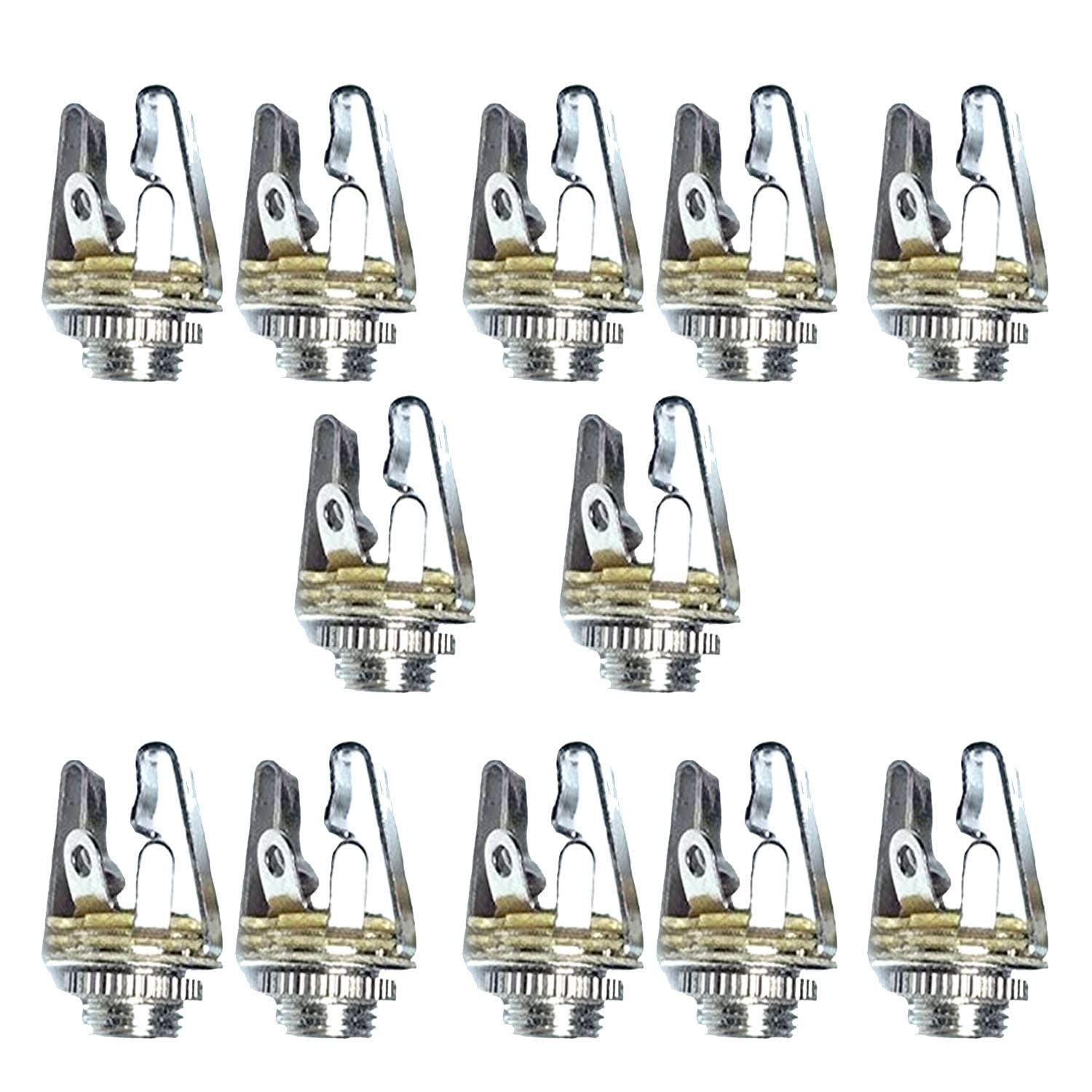 Sopepoyie 3.5mm 1/8 inch Microphone Audio Mono TS 3.5mm(1/8inch), Silver