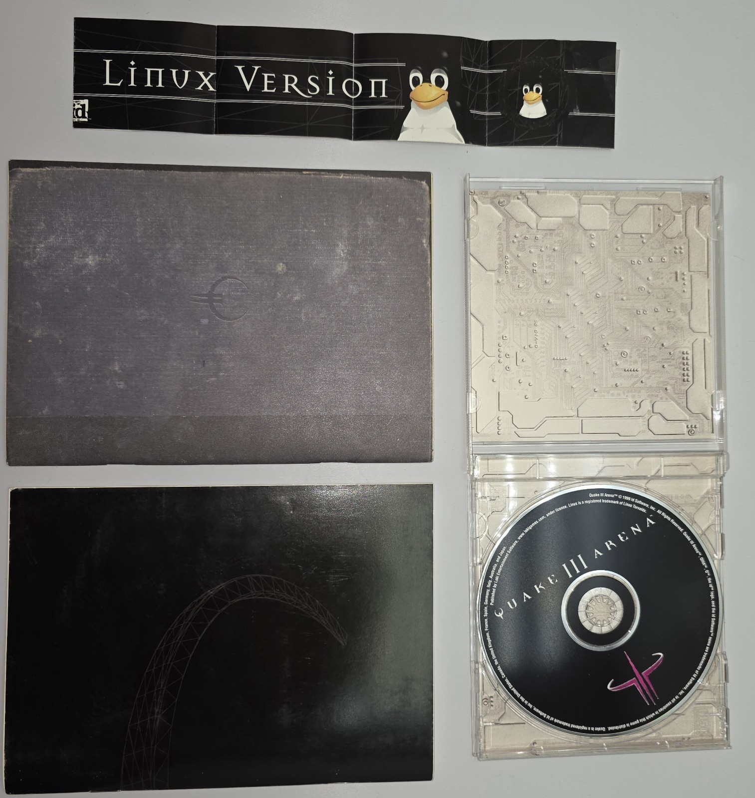 1999 Quake 3 III Arena PC CD-ROM Rare Linux Version
