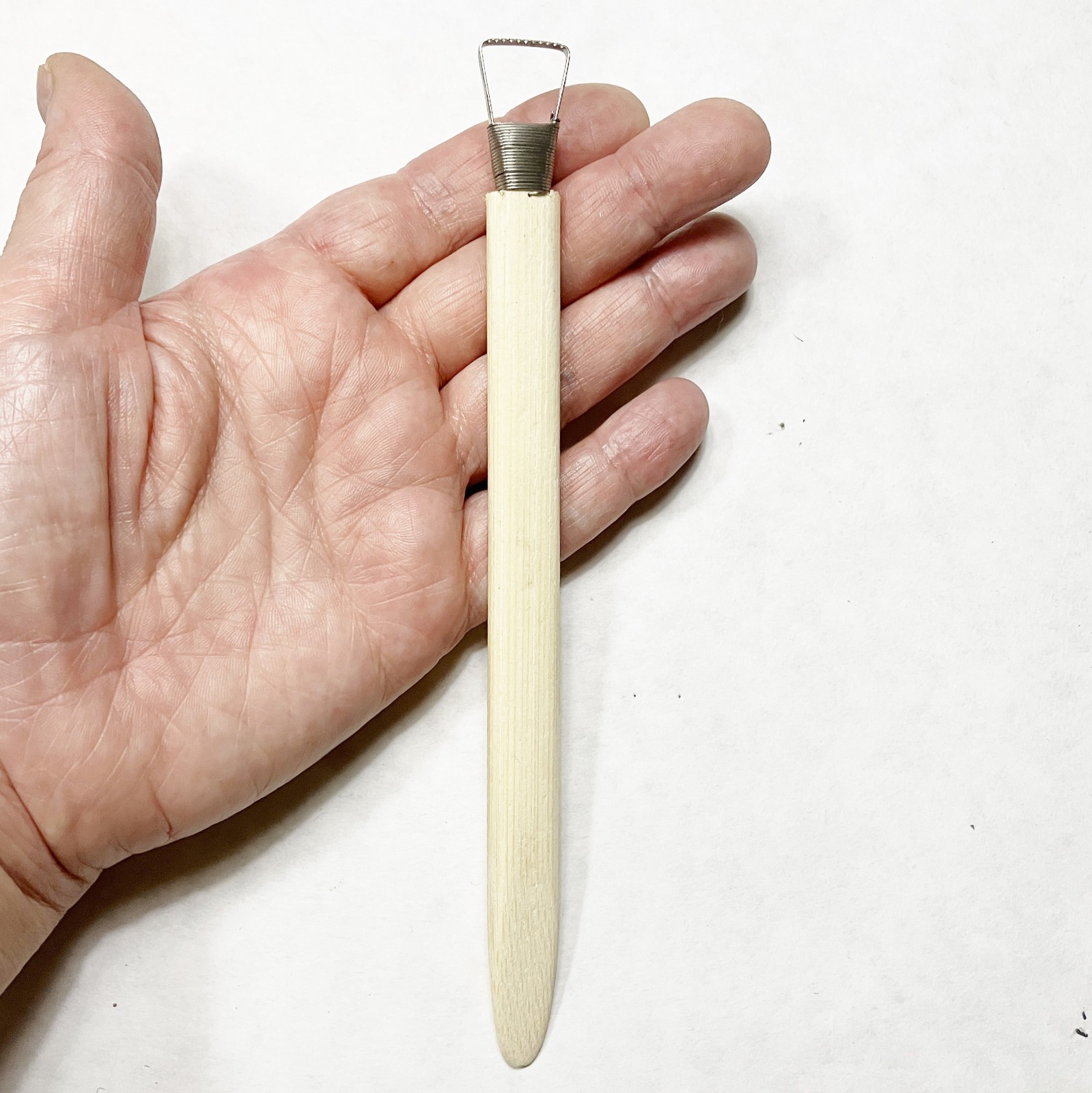 Morezmore M00415 1pc Clay Scraper Tooth Rake 17mm Pottery Sculpting Tool