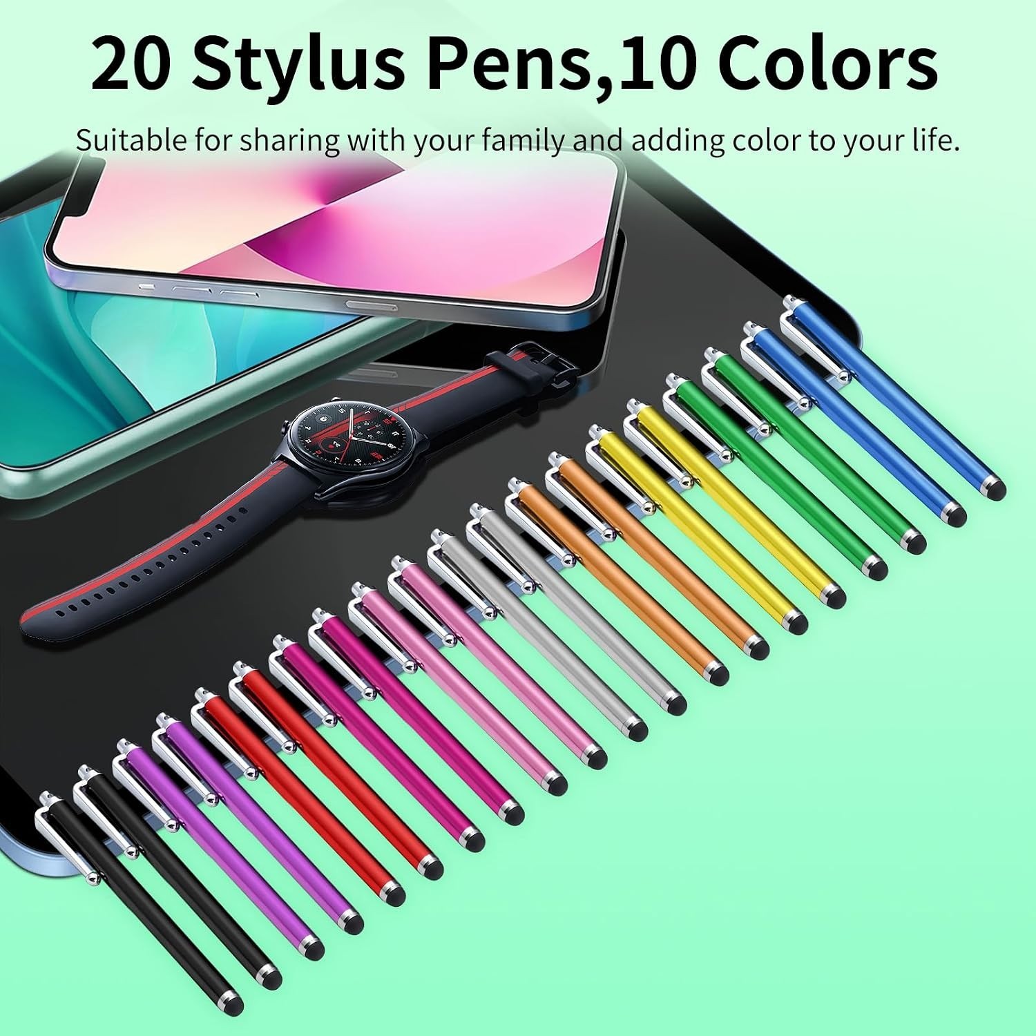 20-Pack Universal Stylus Pen Set – Precision Touch & Screen Protection