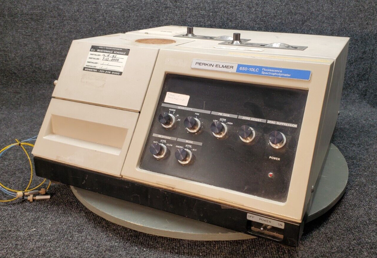 PERKIN ELMER 650-10LC FLUORESCENCE SPECTROPHOTOMETER