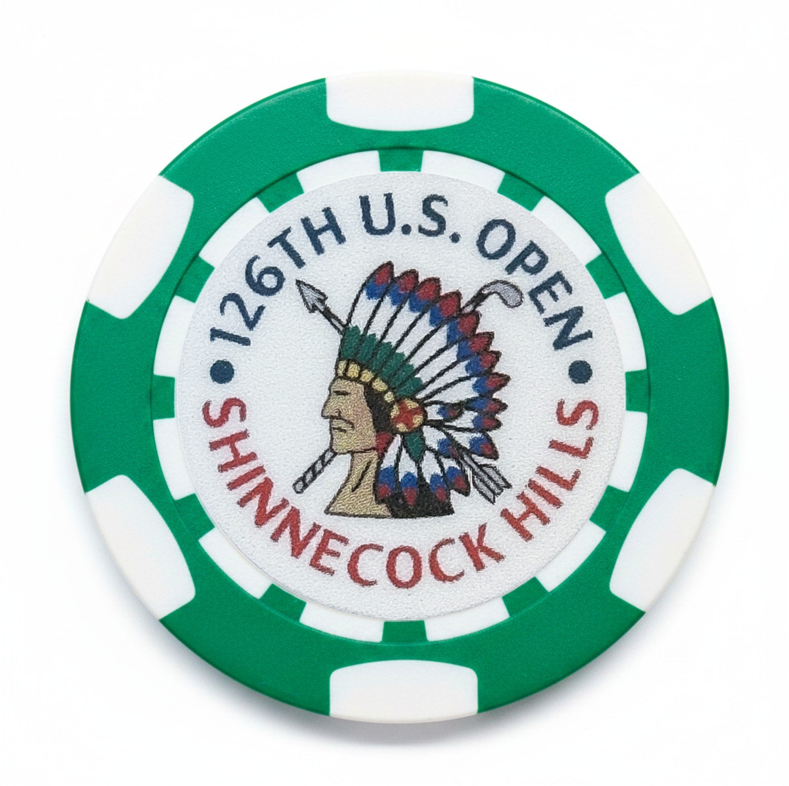 2026 US Open Shinnecock Hills Club Dia-magnetic Clay Poker Chip Golf Ball Marker