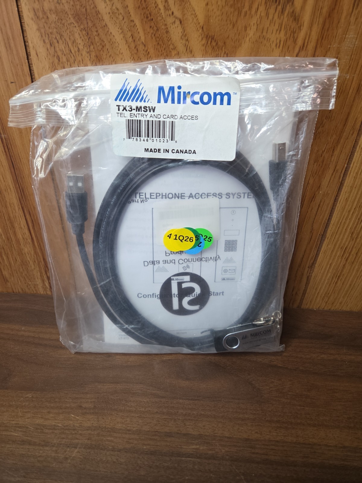 Mircom Telecom Entry & Card Access Configuration USB Software Kit TX3-MSW New