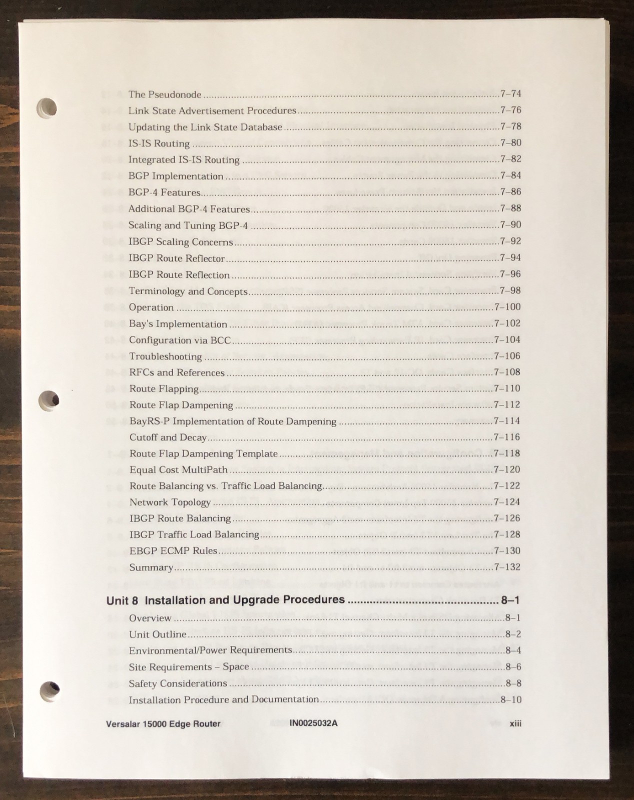 Nortel Networks - Versalar 15000 Edge Router - Training Course Student Guide