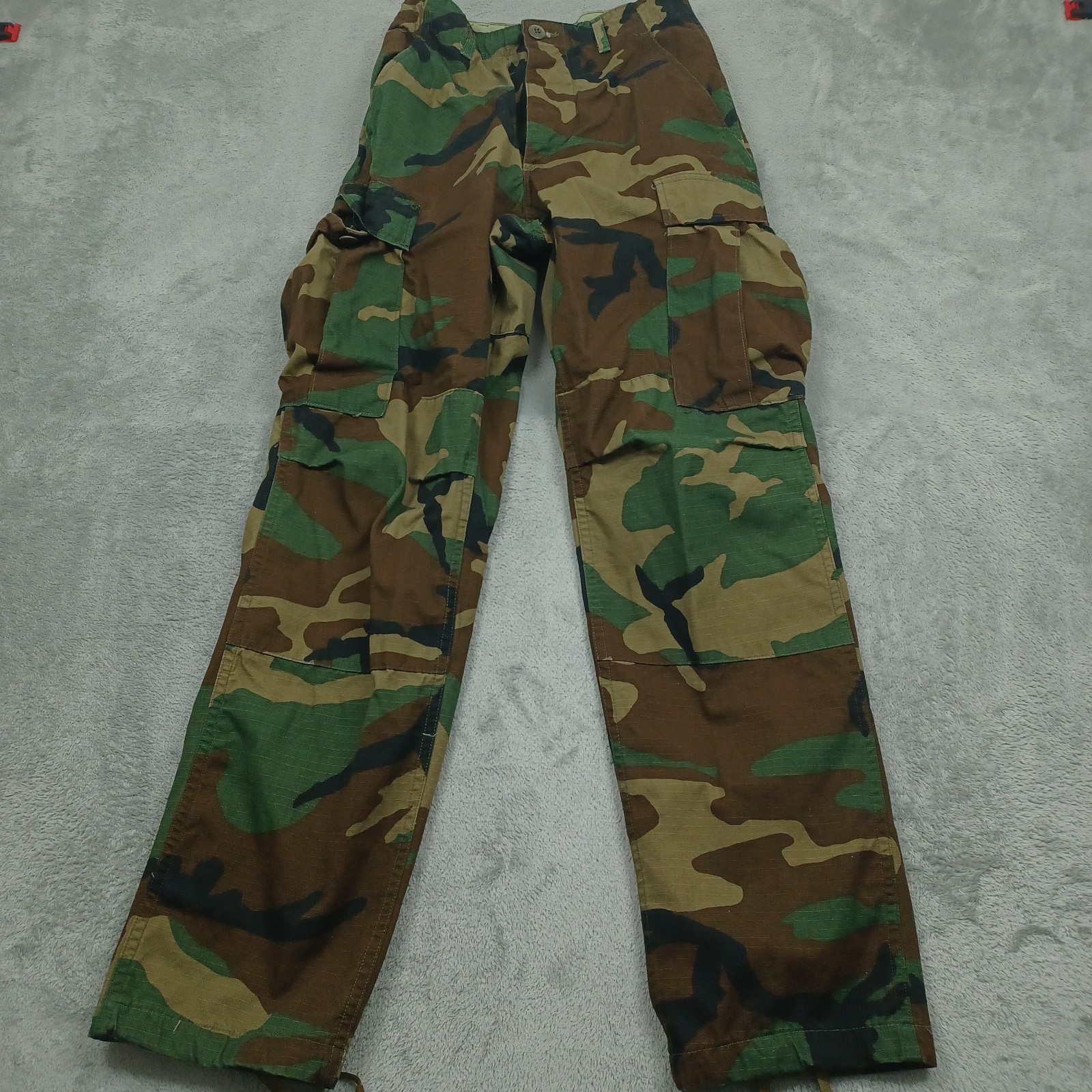 Vintage US Military Pants Mens XS Green Woodland Hot Weather Combat
