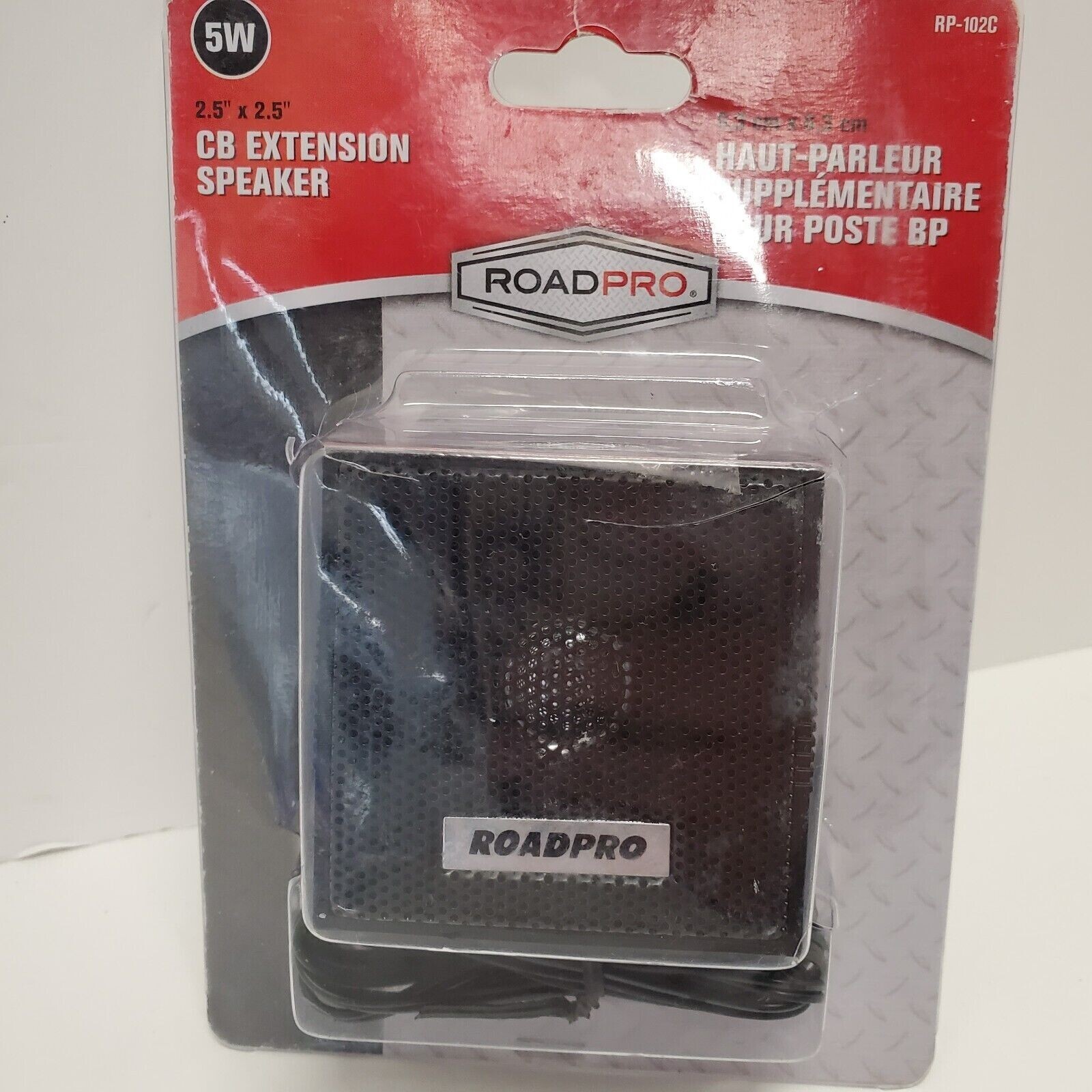 Roadpro RP-160 6 Watt CB Radio Visor Mount Extension Speaker 3 inch x 5.5 inch