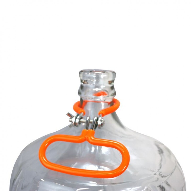 Metal Carboy Handle for Home Beer and Winemaking Fits 3-6 Gal Carboys Orange NEW