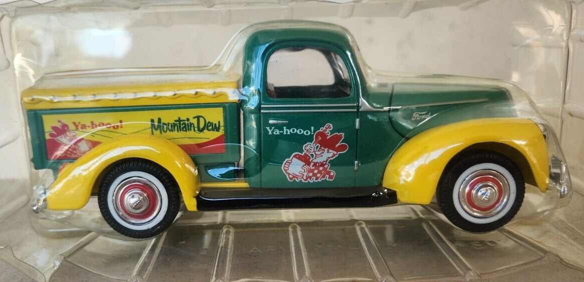 1940 Ford Mountain Dew Truck Ya-Hooo by Golden Wheel Diecast - 7” ~ PepsiCo.  B3