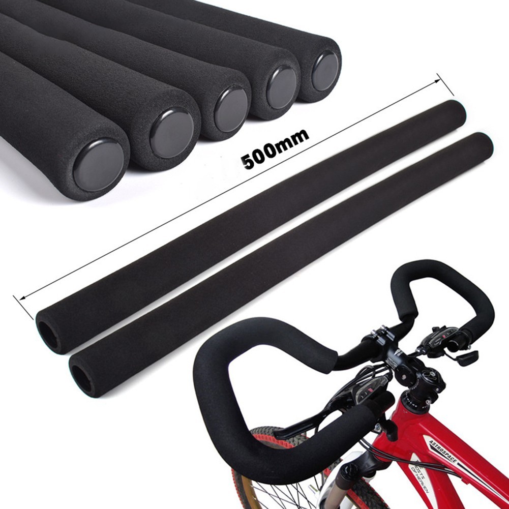 2x Bicycle Bike  Handlebar Tube Sponge Foam Rubber Handle Bar Grips Kits Sets