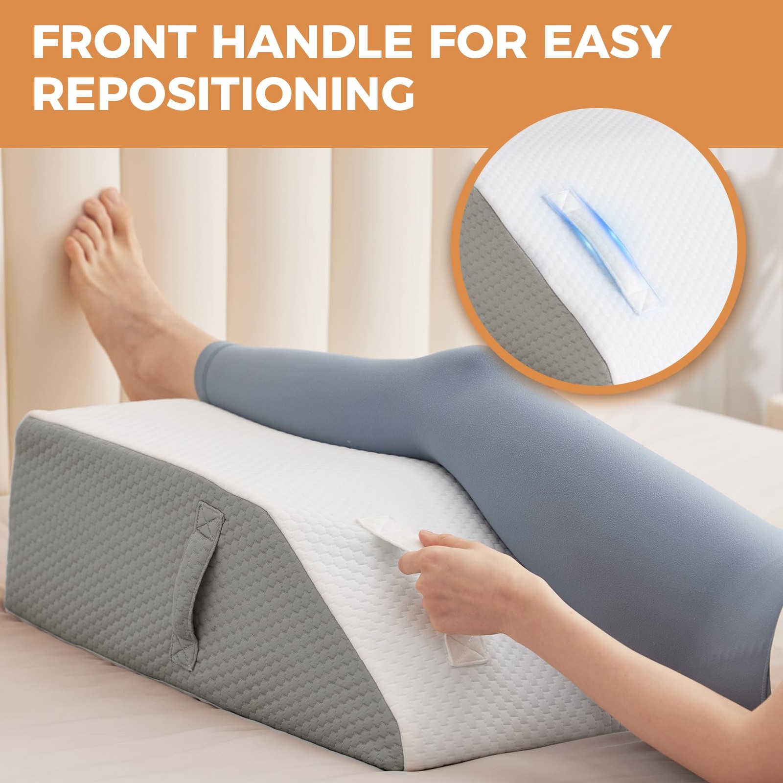 Leg Pillow Elevation Circulation, Leg Elevating Pillows for After Surgery, Sl...