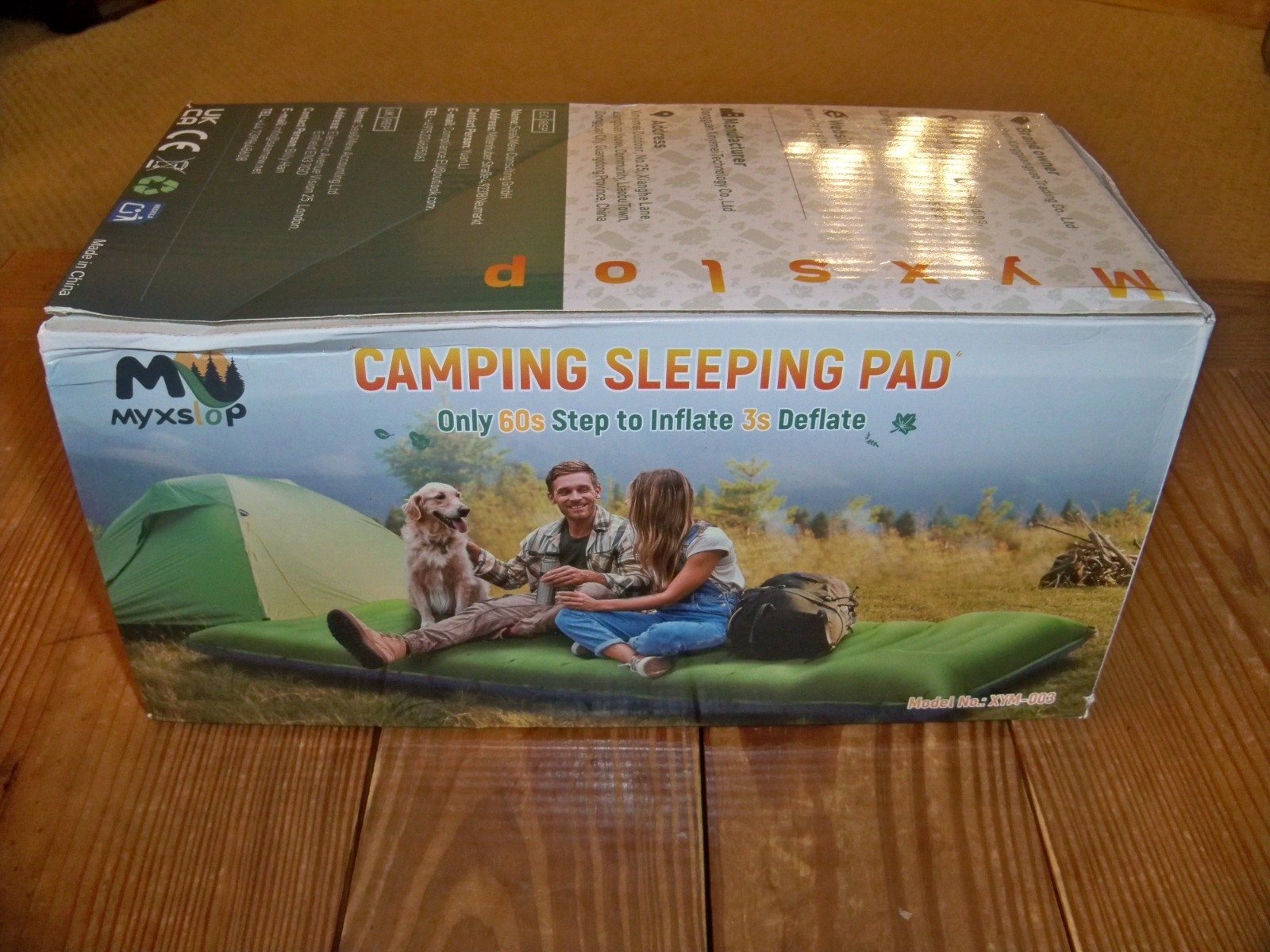 Myxslop -- Camping Sleeping Pad -- Model  XYM-003 -- Capacity 880 Pounds