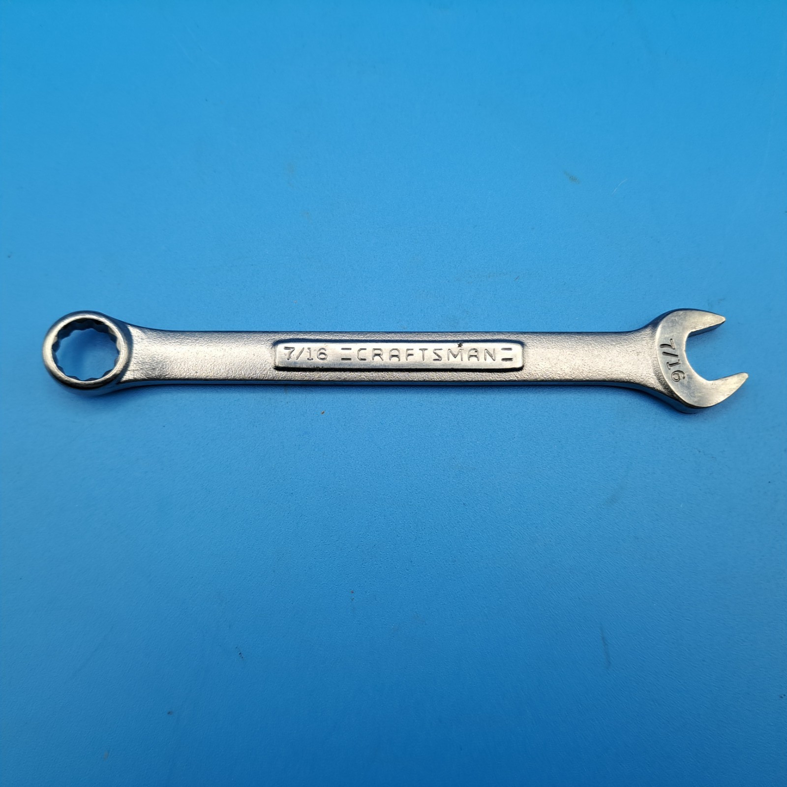 Vintage Craftsman 7/16" Combination Wrench, No 44694 Mfr Code -VɅ- Forged in USA