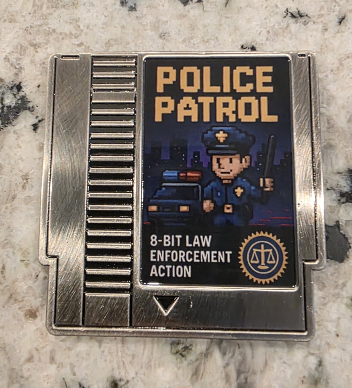 Nintendo NES Cartridge Challenge Coin Police Patrol Retro