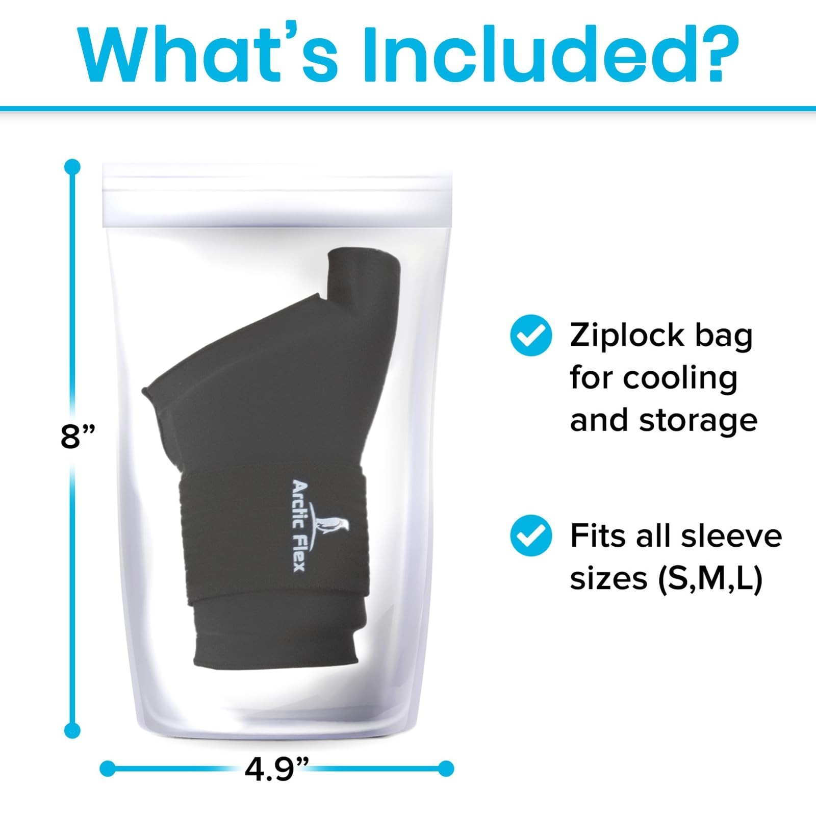 Arctic Flex Wrist & Thumb Ice Pack Wrap - Extra Strength Hot & Cold Therapy -...