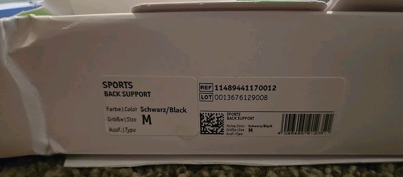 Bauerfeind Sports Back Support - Breathable Compression Size M black