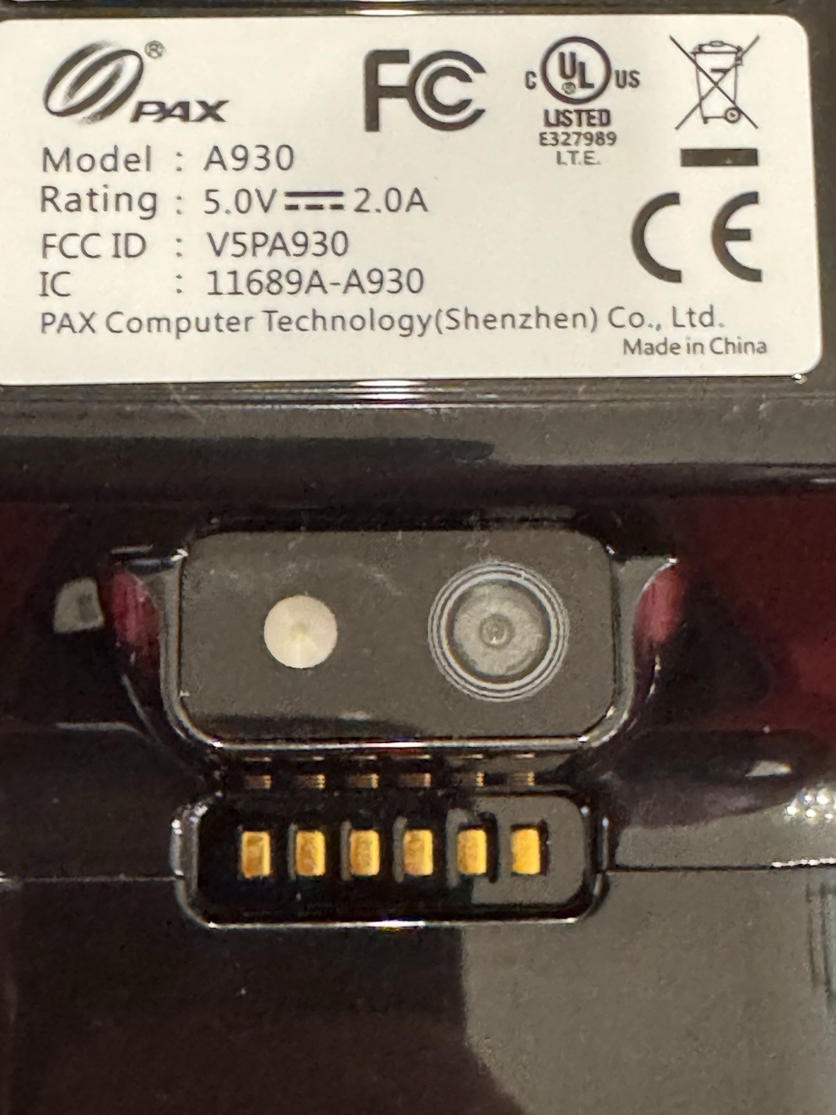 PAX Technology Limited A930 Smart Mobile Payment Terminal 4G WiFi Bluetooth