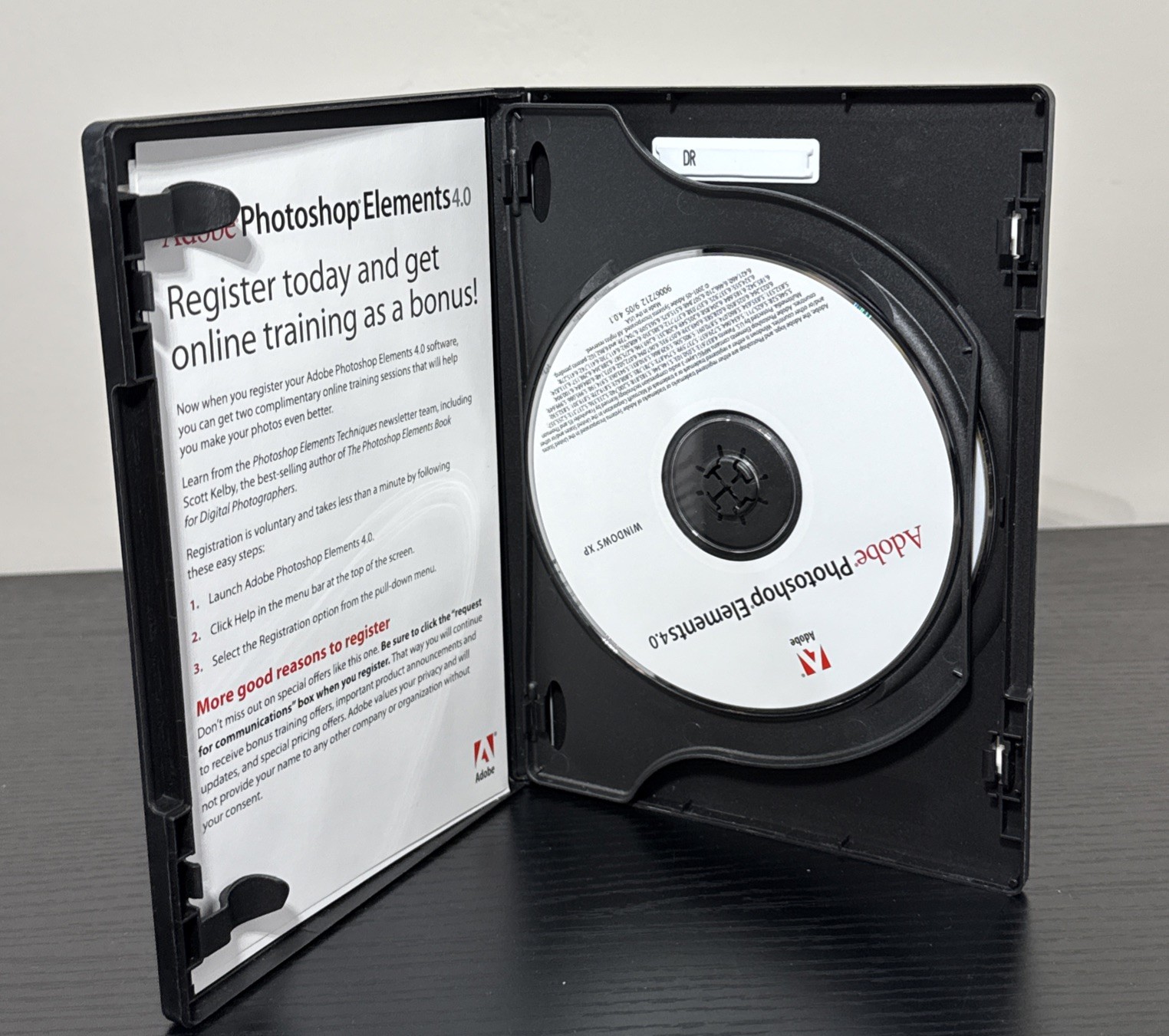 Adobe Photoshop Elements 4.0 & Adobe Premiere Elements 2.0 (PC, 2005)w/ Serial #