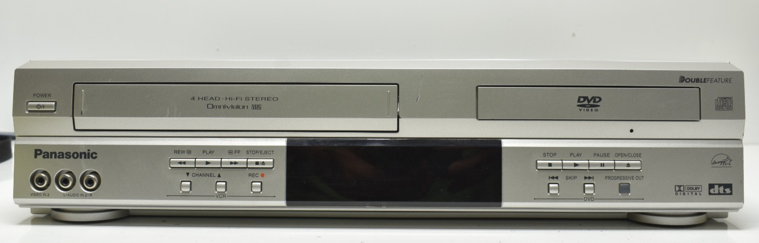 Panasonic PV-D4743S DVD VHS Combo Video Player Recorder Tested Works No Remote