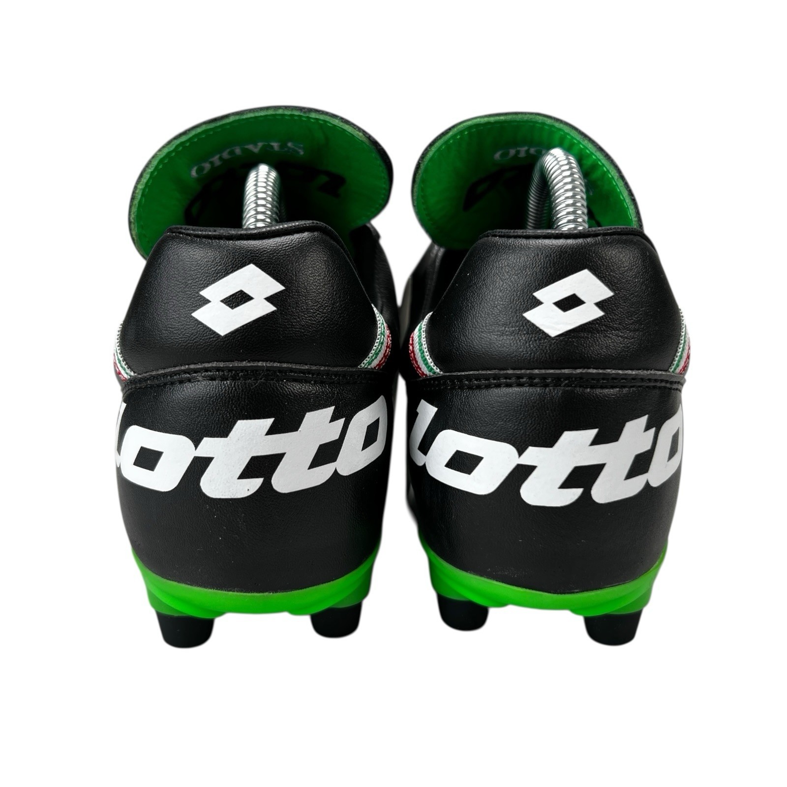Lotto Stadio OG II FG 50 Years Black Green Leather Soccer Cleats Men's Sz 8 - 11