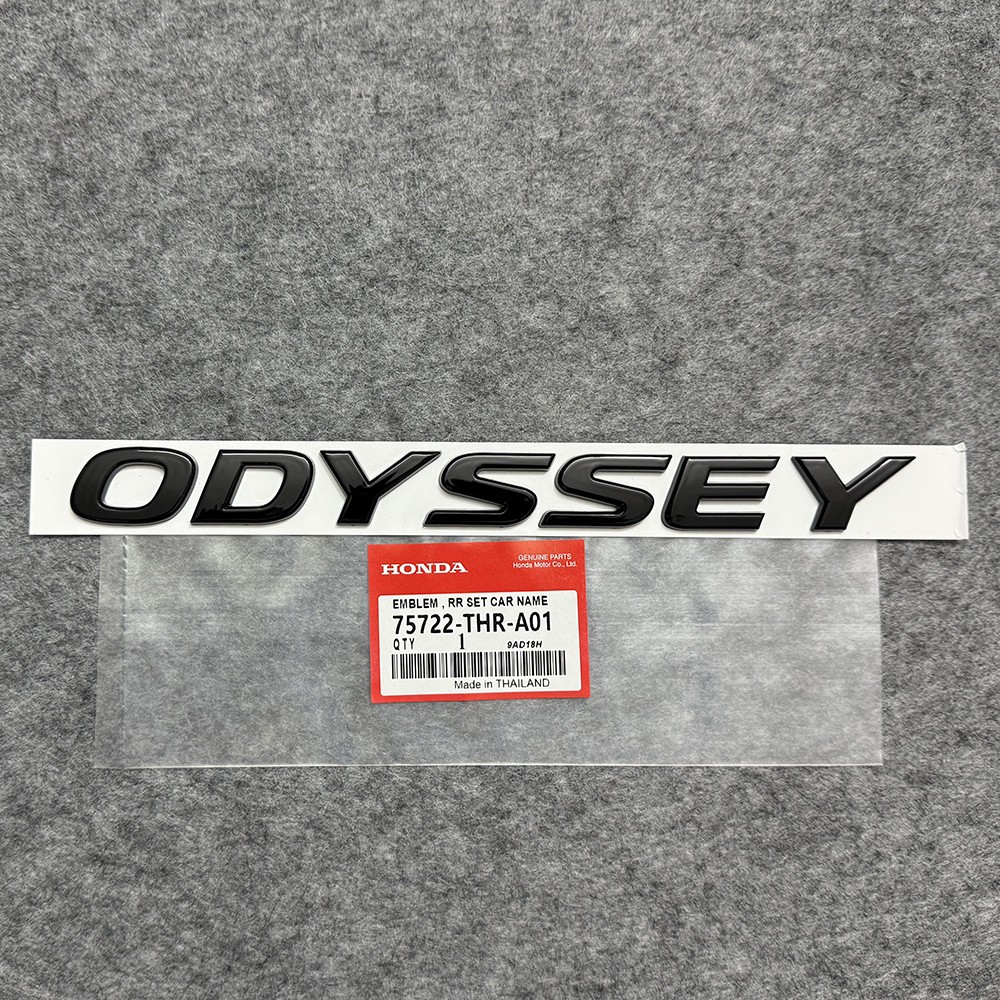 Gloss Black Trunk Emblem For Honda Odyssey 2018-2026 Badge Car Name Nameplate