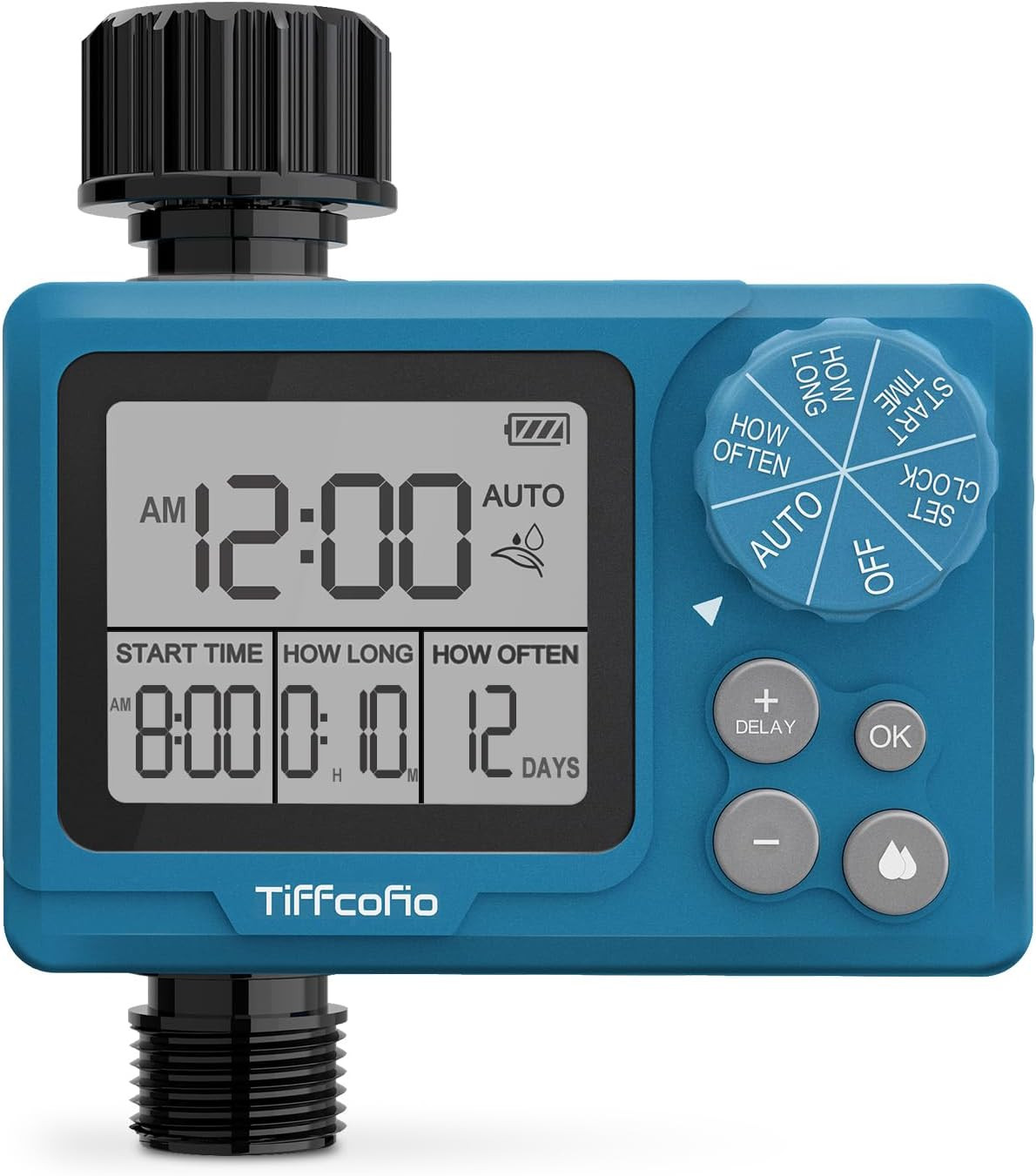 Sprinkler Timer Outdoor, Digital Programmable for Garden Hose, Irrigrtion Timer