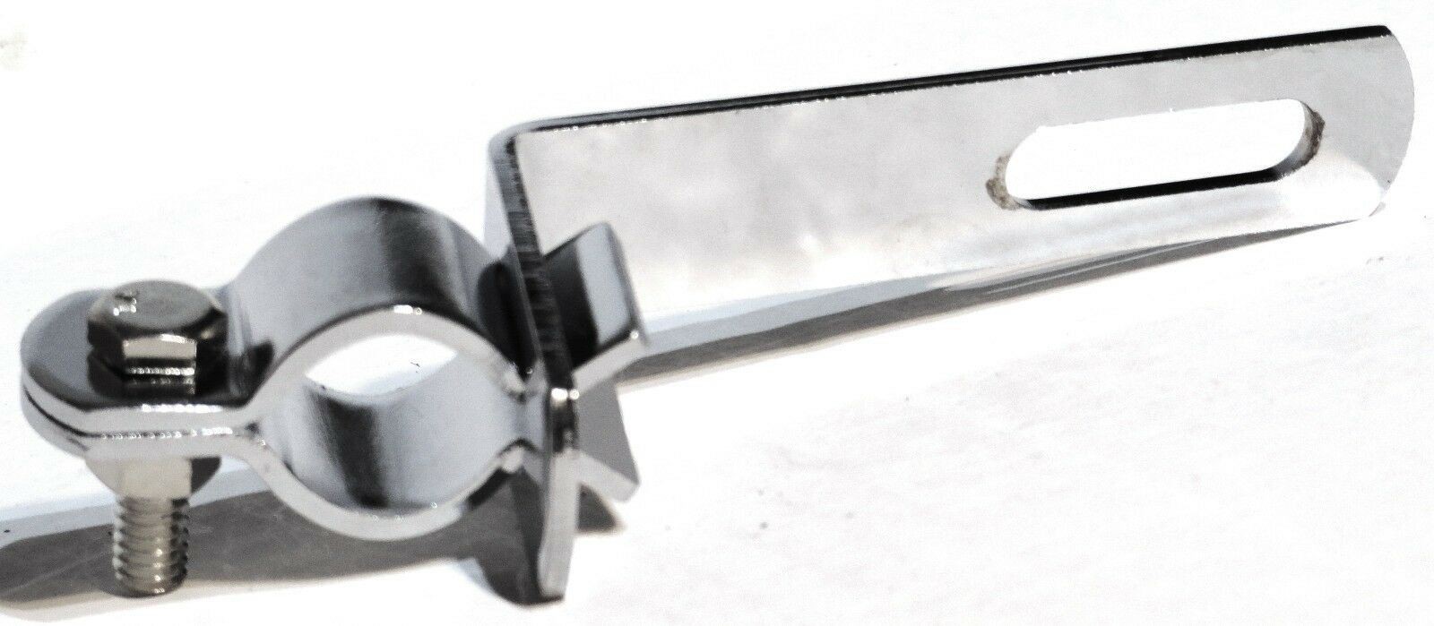 Mirror Bracket Side Mount Adjustable Clamp Pipe 7/8" or Larger Chrome GG#33164