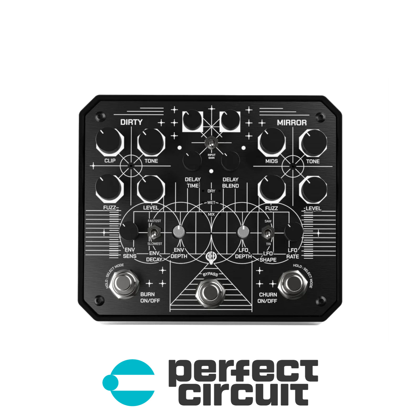 Animal Factory Dirty Mirror Dual Fuzz Pedal EFFECTS - NEW - PERFECT CIRCUIT