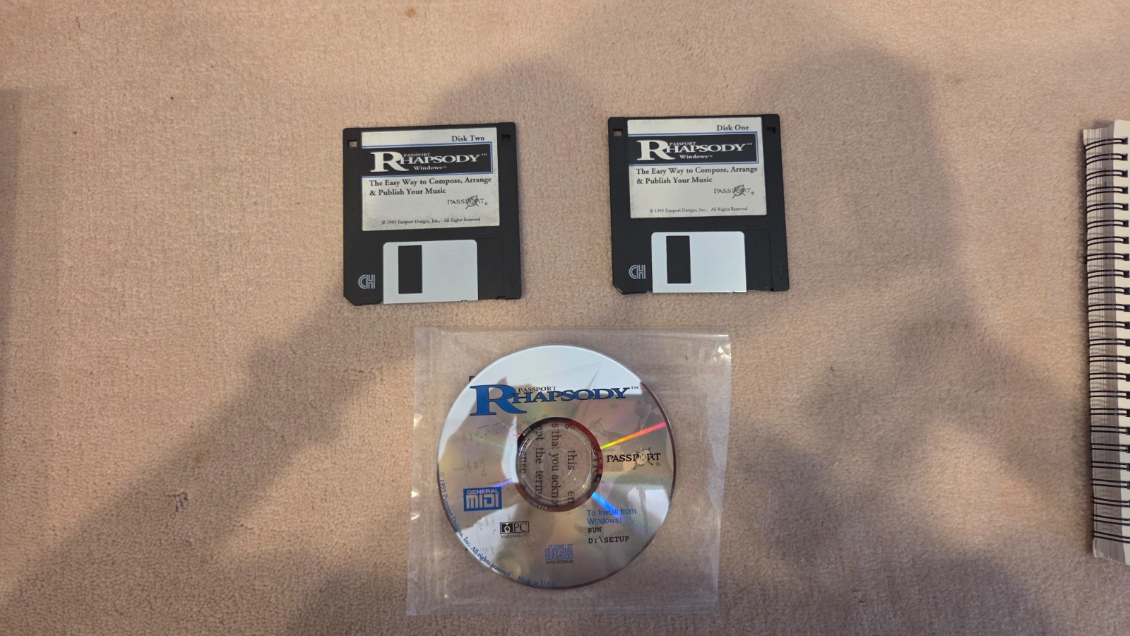 Vintage Passport Designs Rhapsody Big Box Software