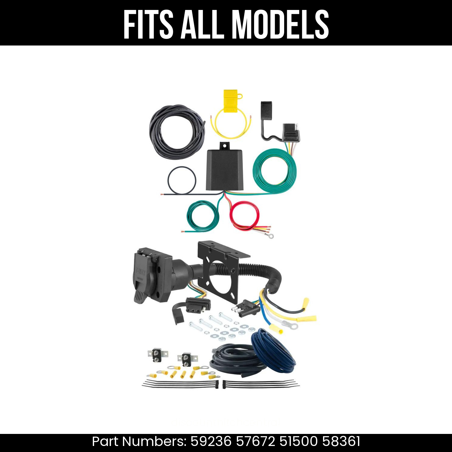 For 17-25 Audi Q7 7 Pin Trailer Wiring Plug Fits All Models Curt 7 Prong Wire