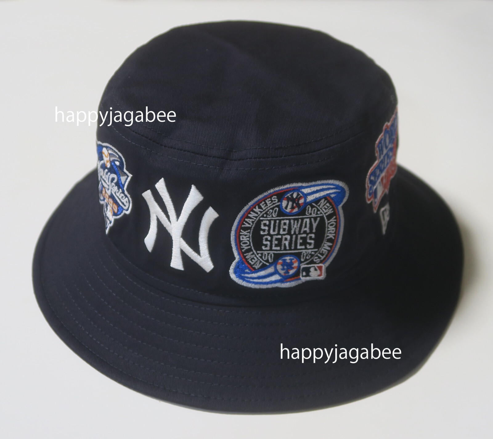 NEW ERA Bucket 01 Hat MLB Many Patch New York Yankees Navy 14388517