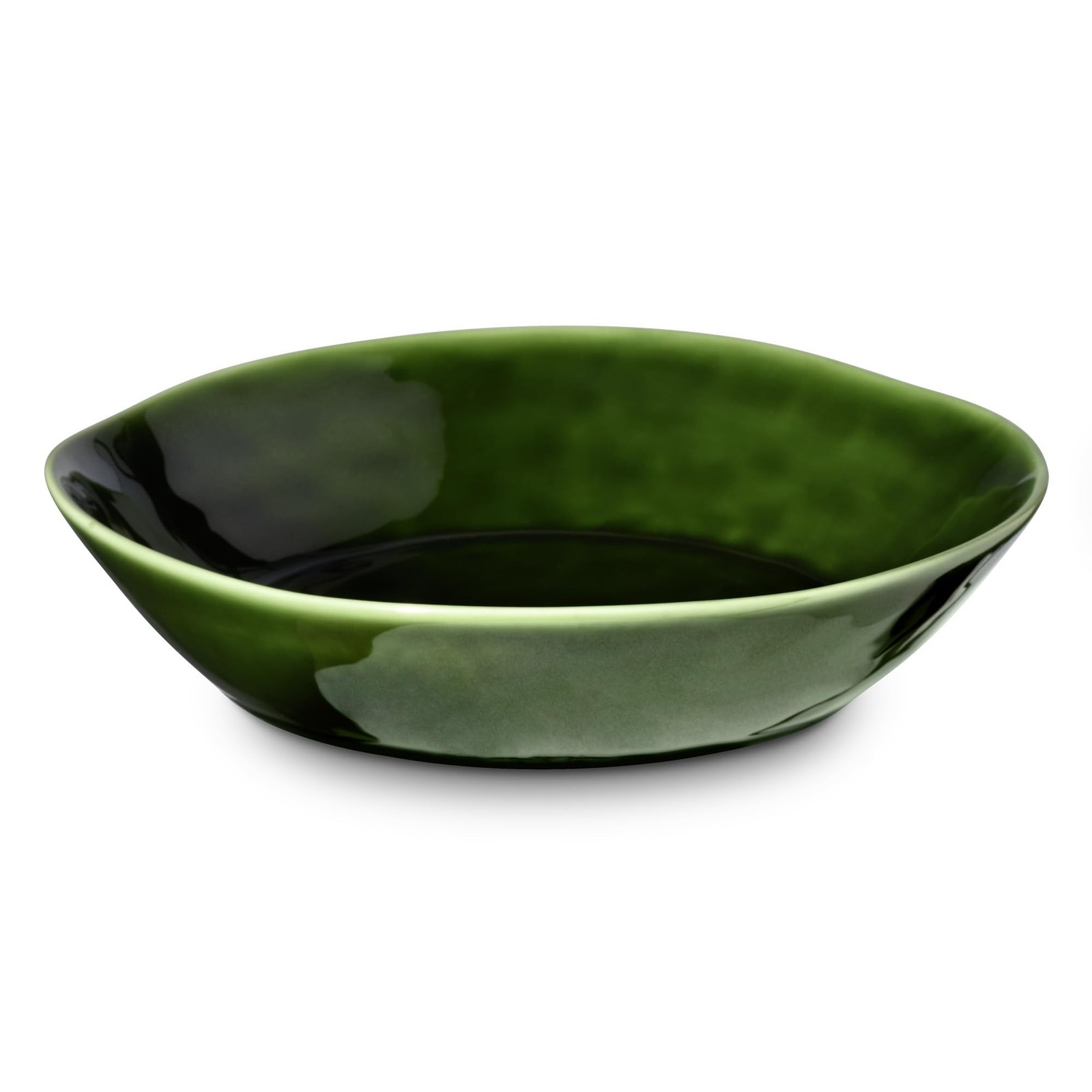 Verde 40-Ounce Stoneware Soup Bowl Set of 4 - Rich Green Hue, Perfect for Sou...