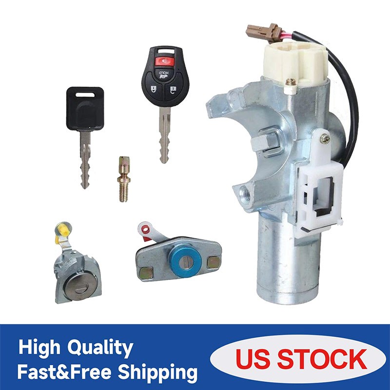 Ignition Lock Cylinder Switch Key Fit for Nissan Versa 2012-2019 D8700-1HL0A