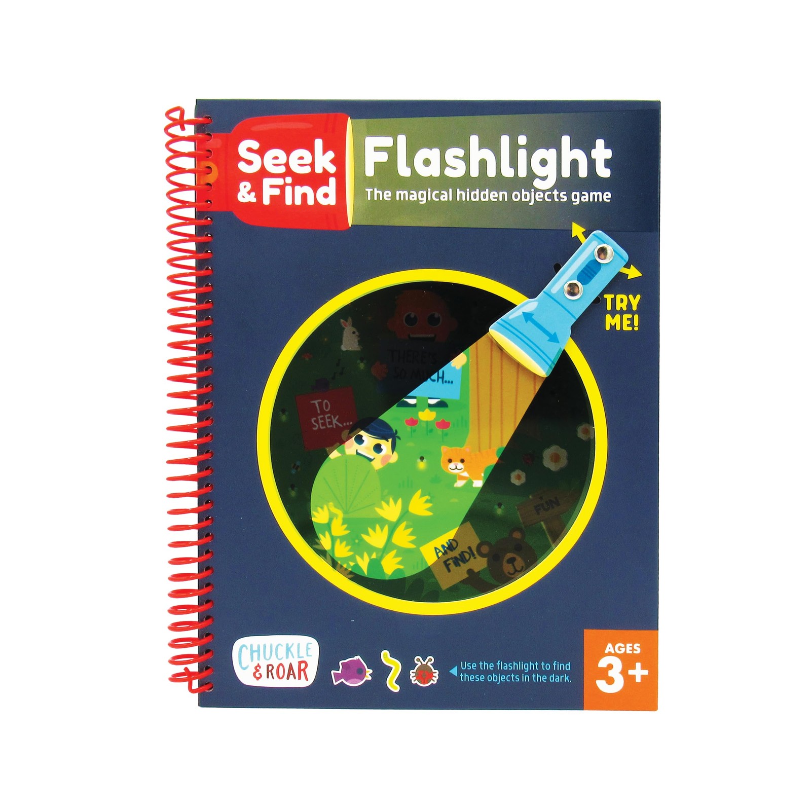 Seek & Find Flashlight Activity Book Medium, Multicolor