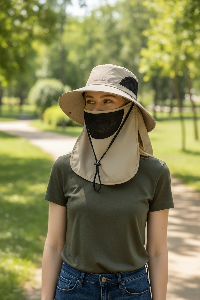 2pcs Outdoor Sun Cap